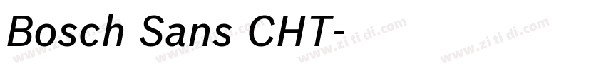 Bosch Sans CHT字体转换